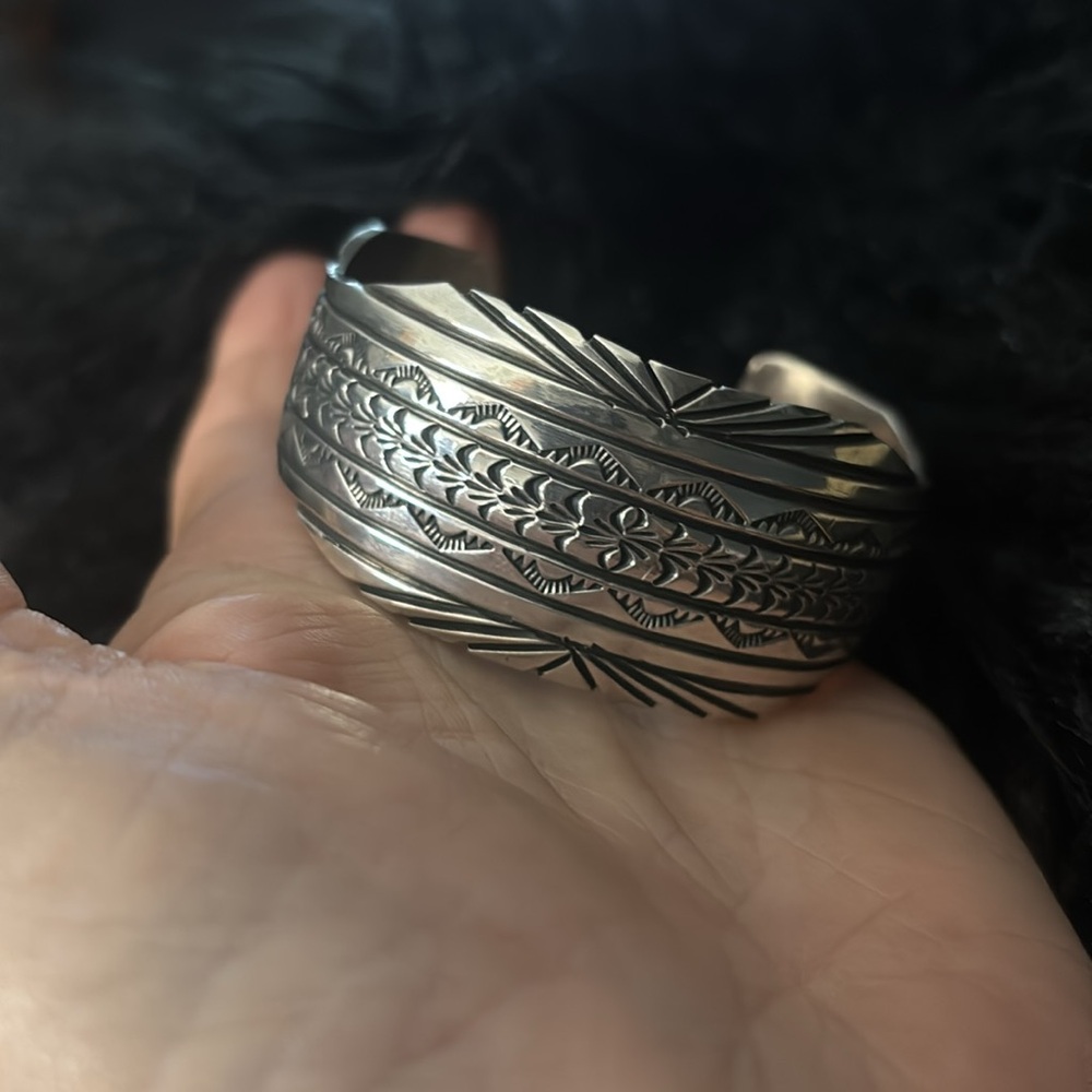 Intricate Silver Cuff Bracelet